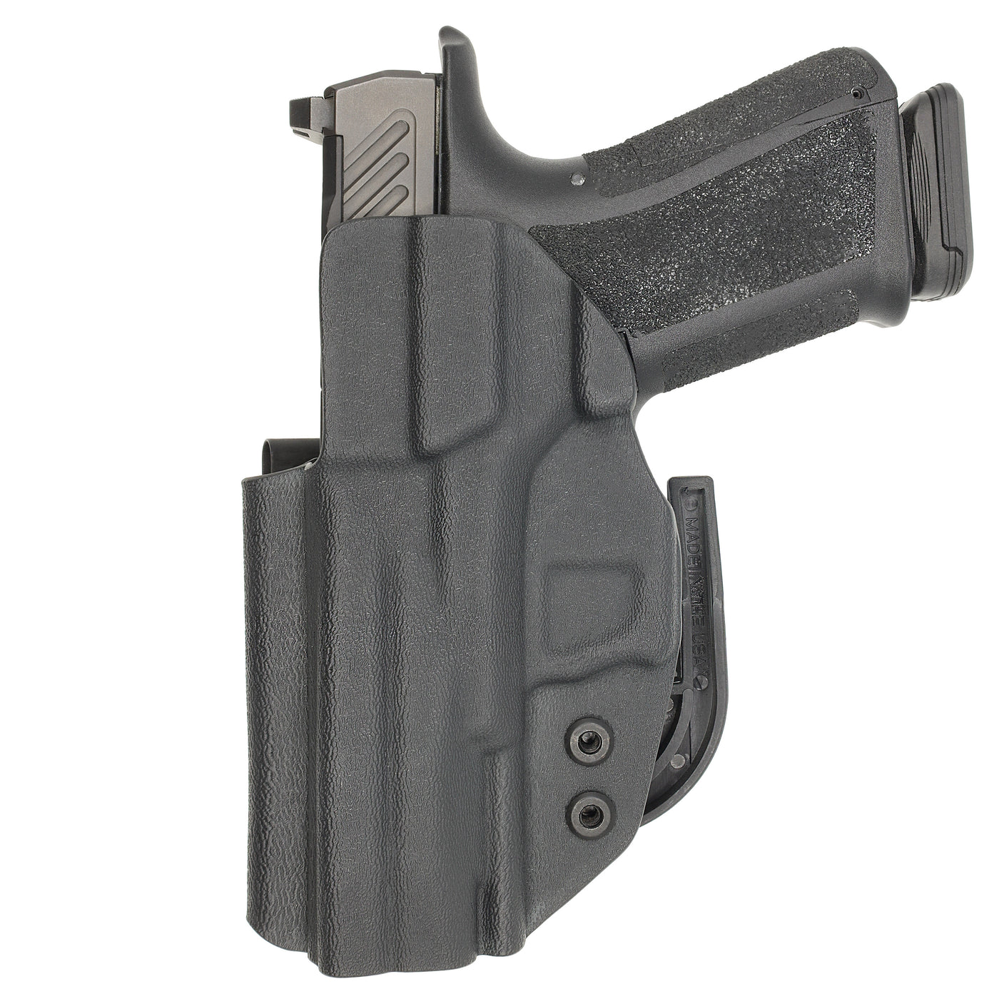 C&G Holsters Custom IWB ALPHA UPGRADE Covert Shadow Systems MR920 holstered back view