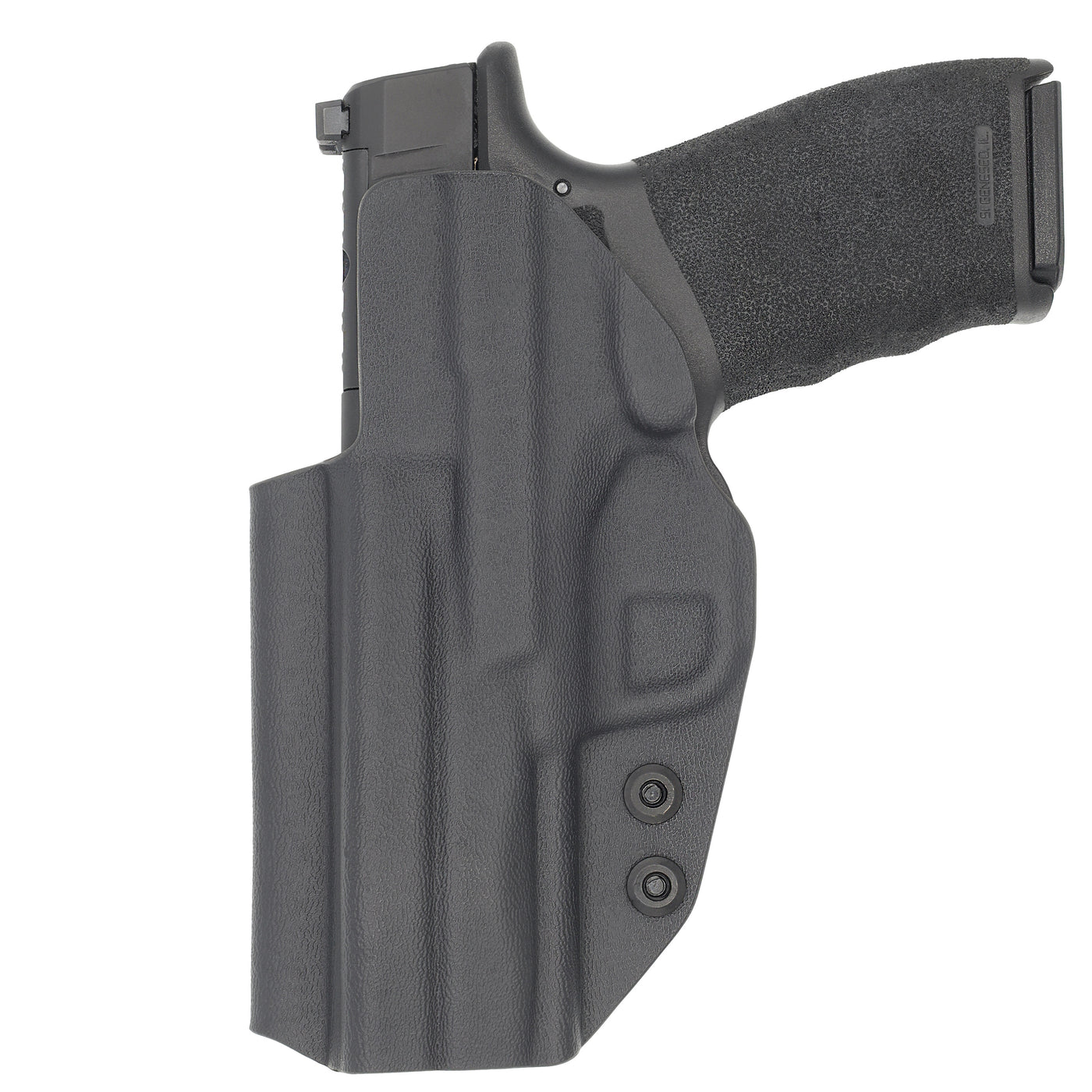 C&G Holsters custom IWB Covert Springfield Hellcat PRO in holstered position back view