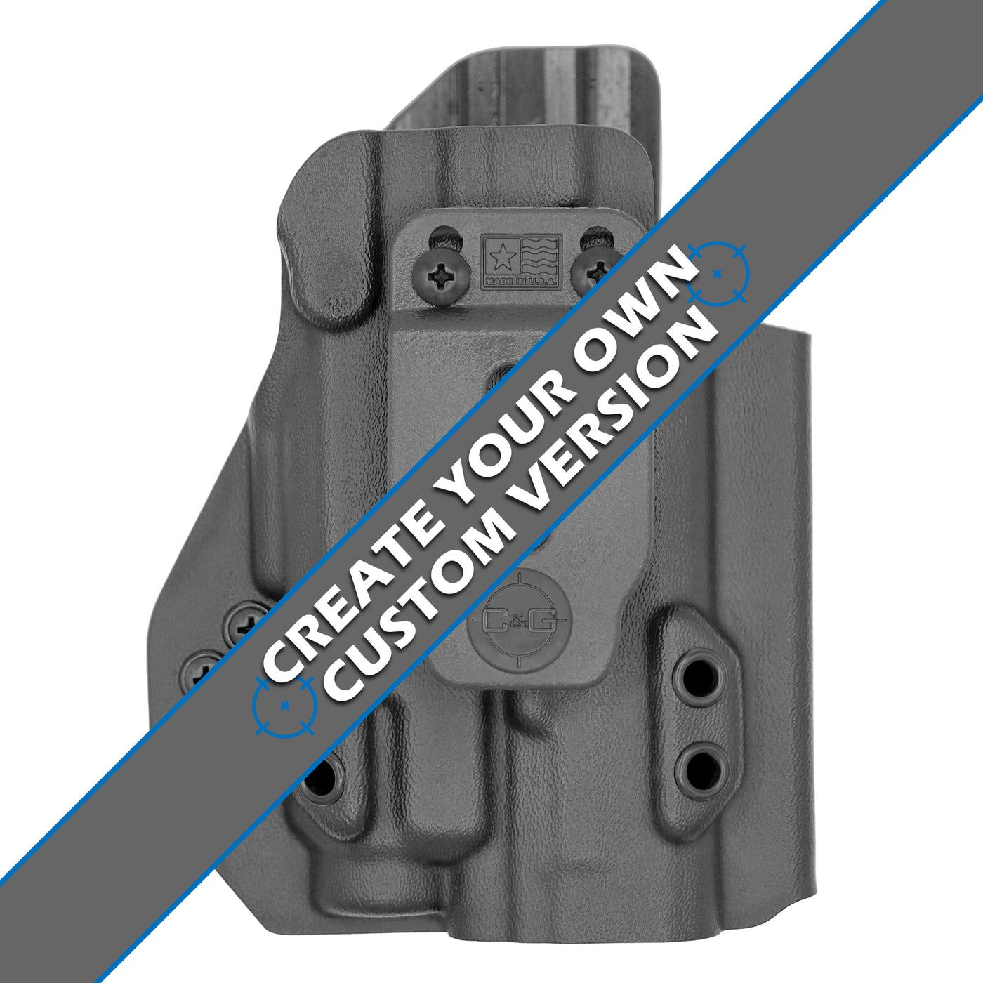 C&G Holsters custom IWB Tactical Walther pdp streamlight TLR7/a