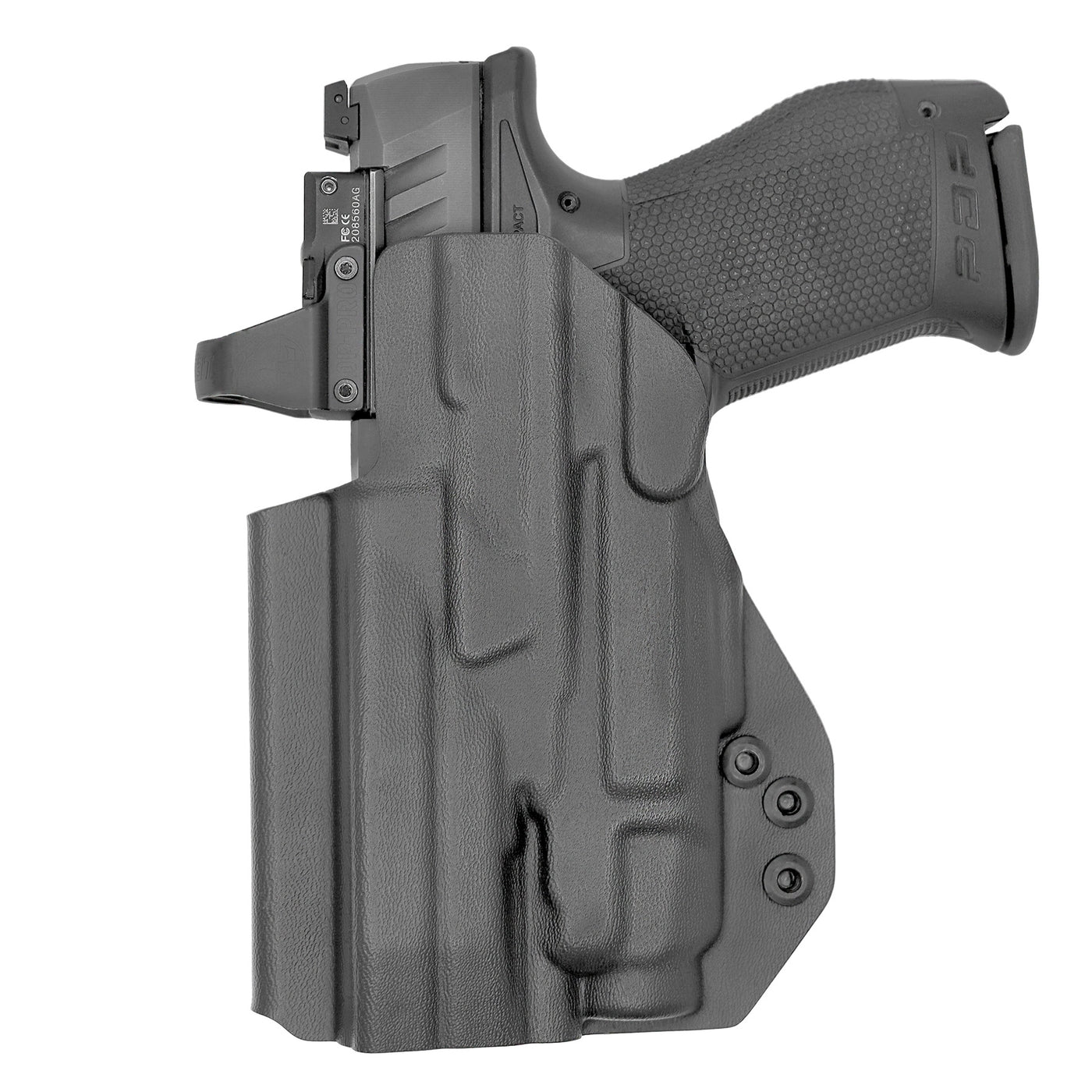 C&G Holsters quickship IWB Tactical CZ P07/09 Streamlight TLR7/a in holstered position back view