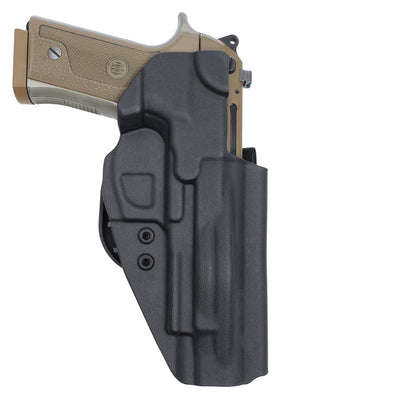 ALPHA Upgraded Holster Left Hand Back View with Gun