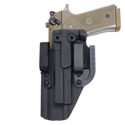 ALPHA Upgraded Holster Left Hand Front View with Gun