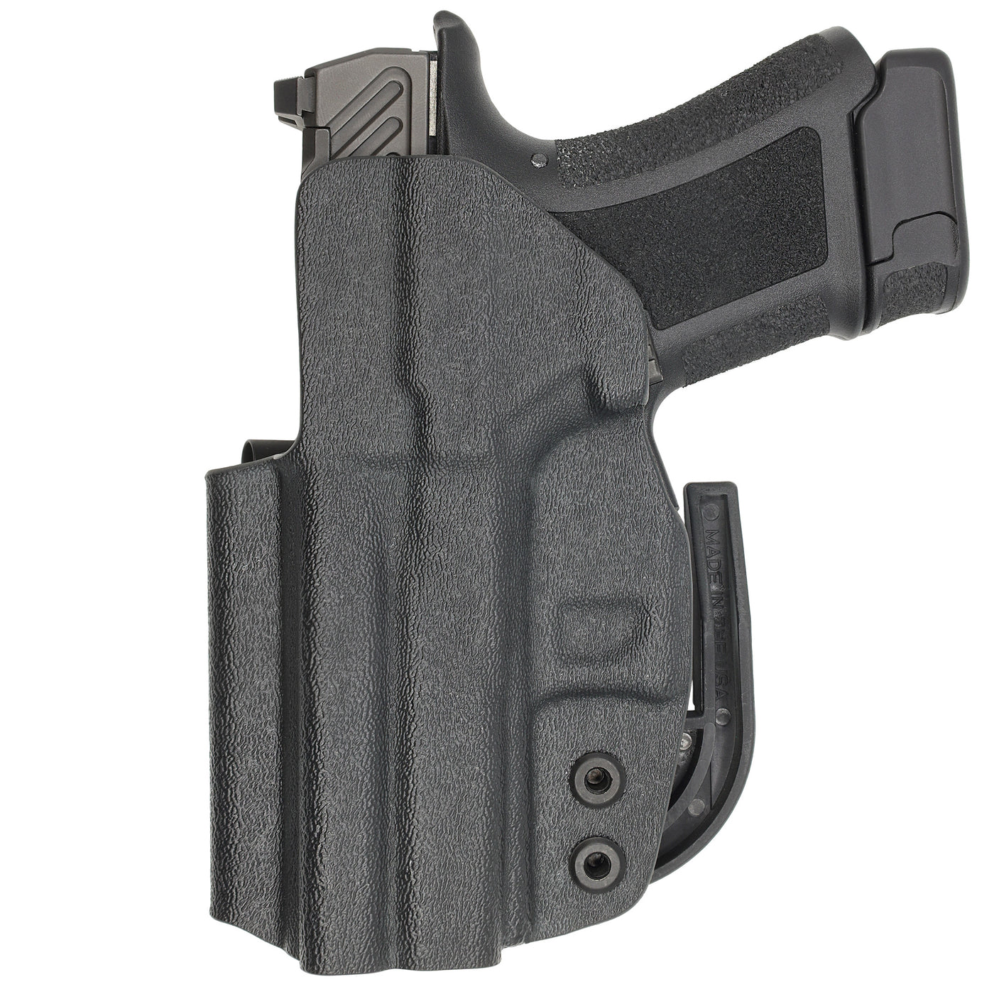 C&G Holsters Quickship IWB ALPHA Covert Shadow Systems CR920 holstered back view