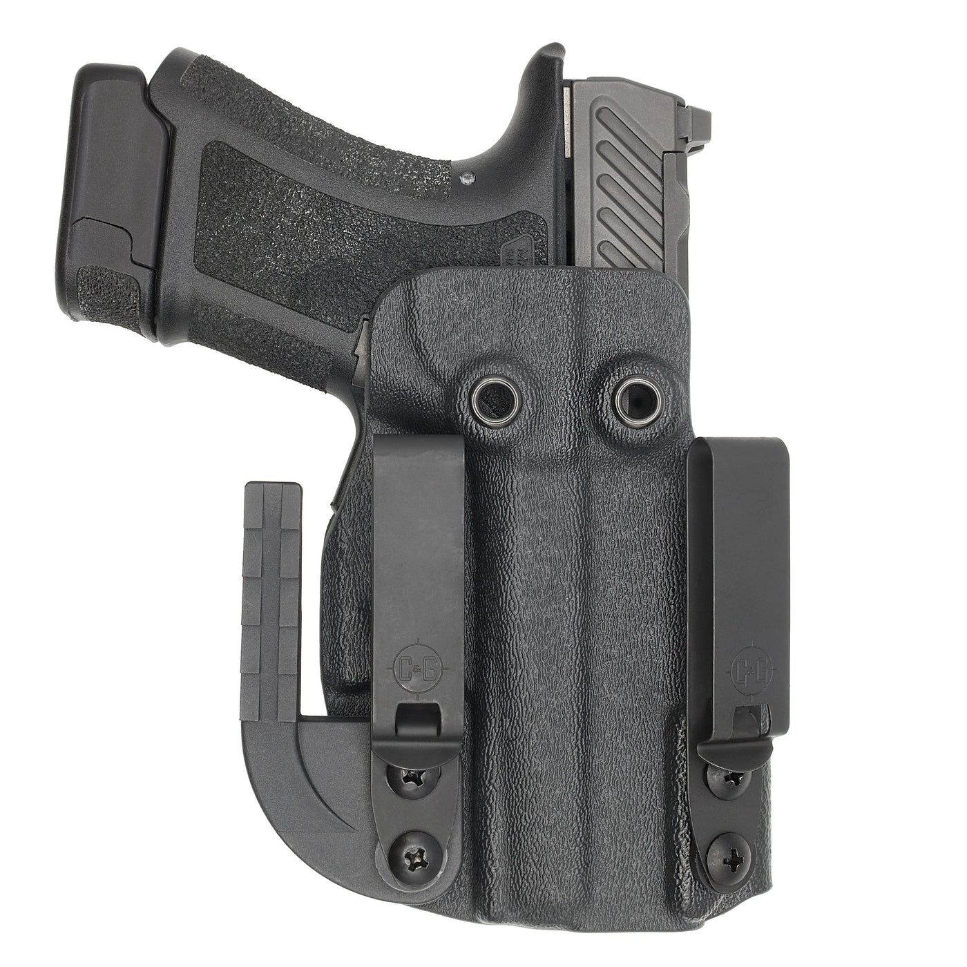C&G Holsters Quickship IWB ALPHA Covert Shadow Systems CR920 holstered