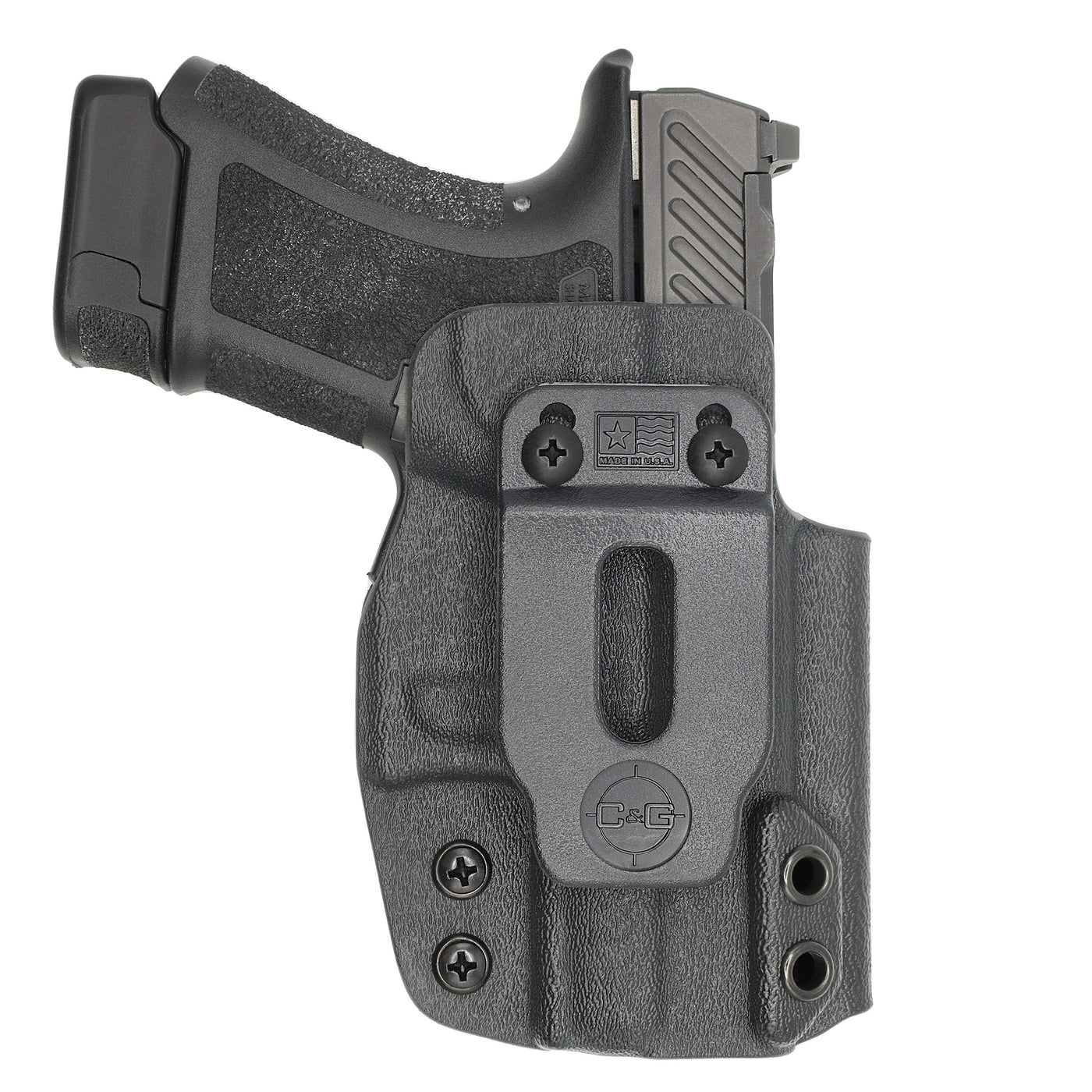 C&G Holsters Quickship IWB Covert Shadow Systems CR920 holstered