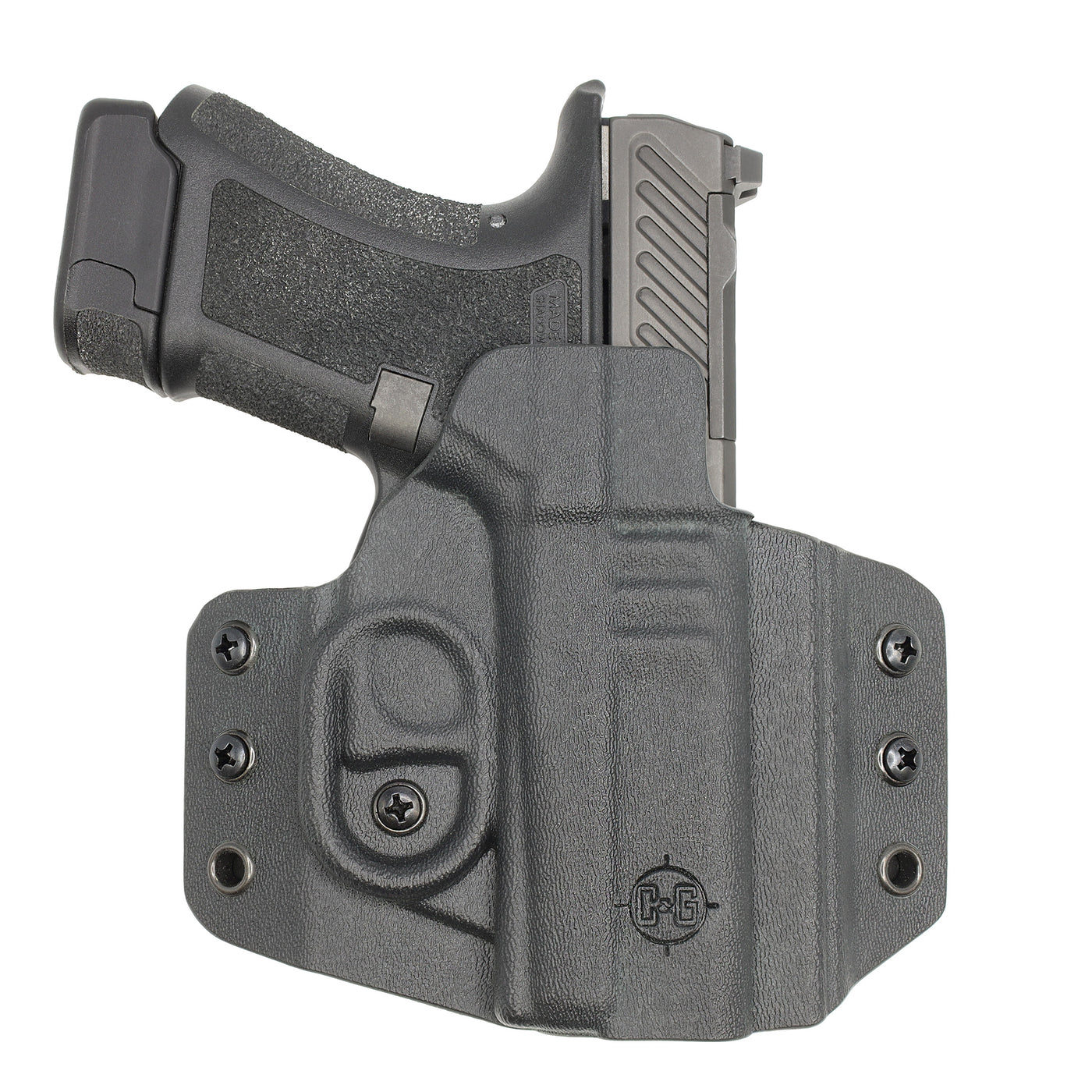 C&G Holsters Quickship OWB Covert Shadow Systems CR920 holstered
