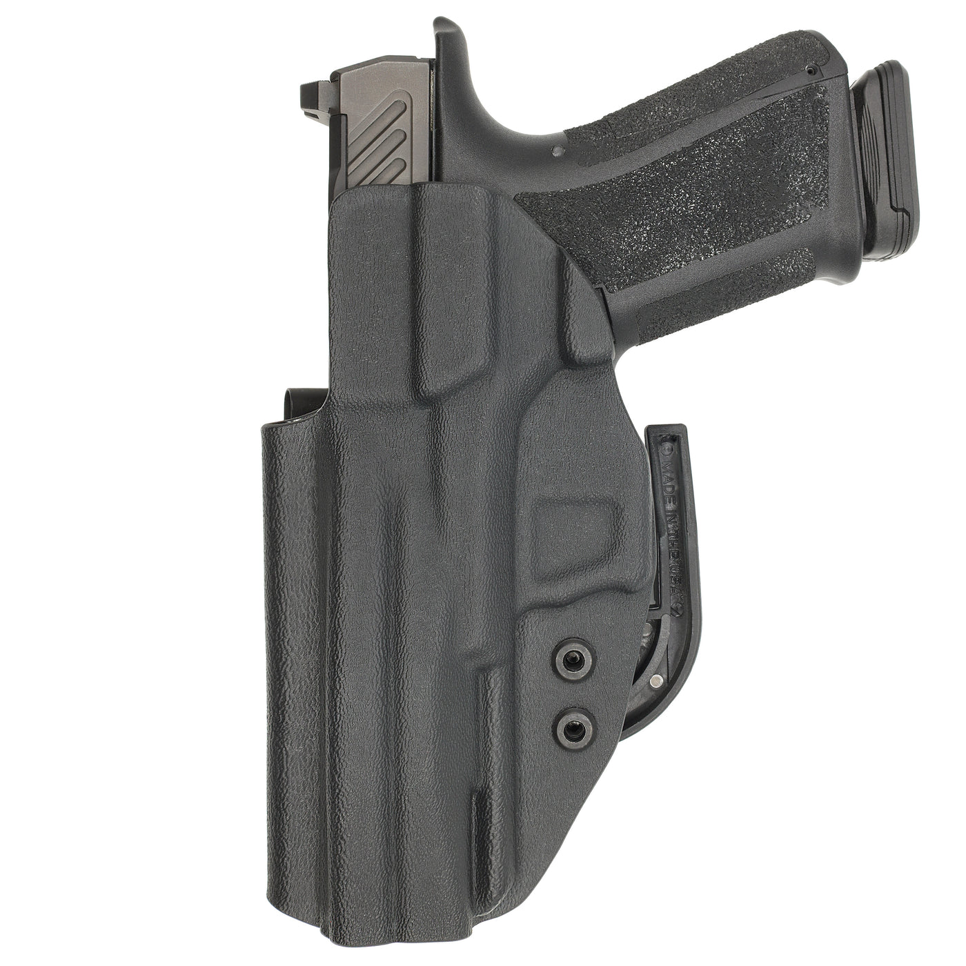 C&G Holsters Quickship IWB ALPHA UPGRADE Covert Shadow Systems DR920 holstered back view