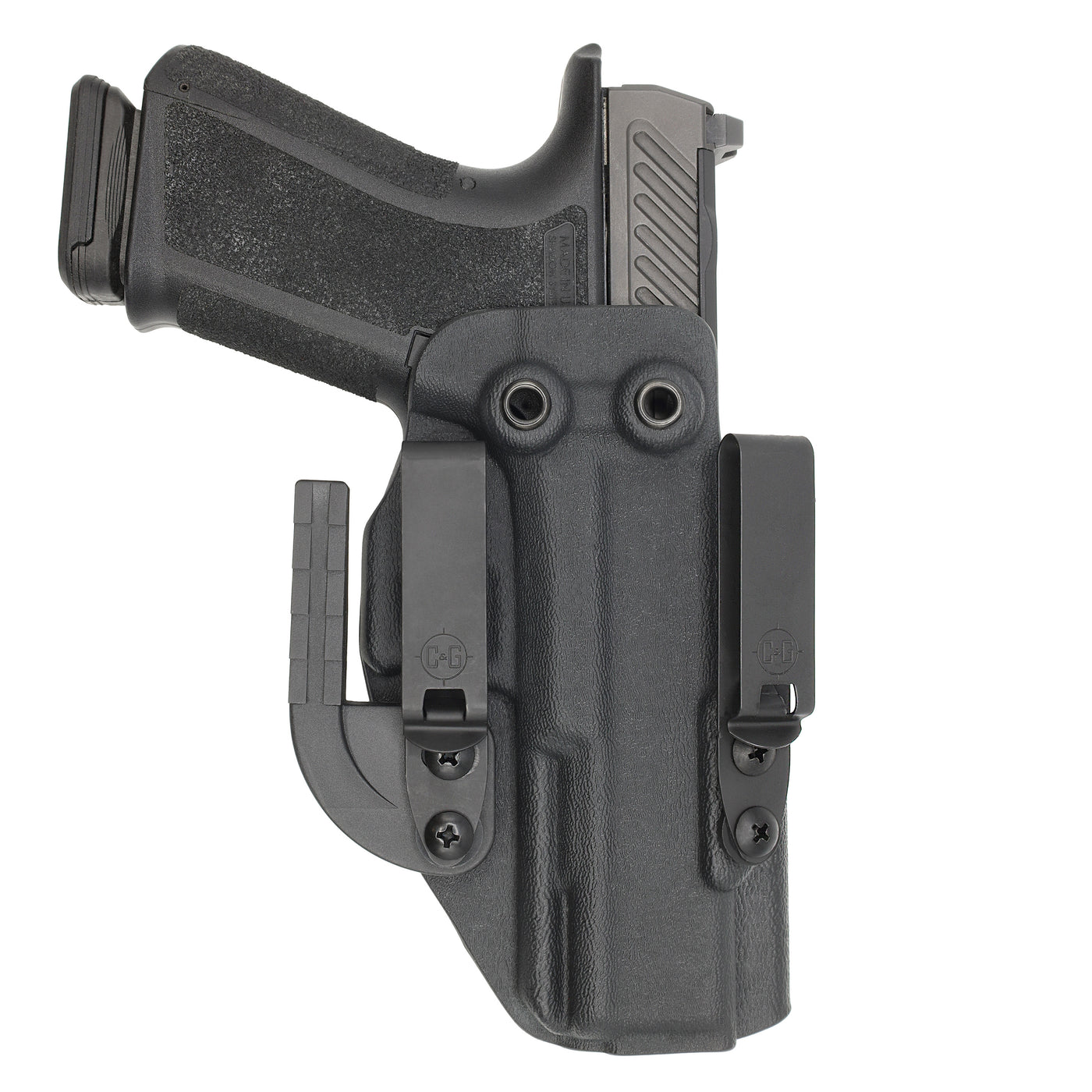 C&G Holsters Quickship IWB ALPHA UPGRADE Covert Shadow Systems DR920 holstered