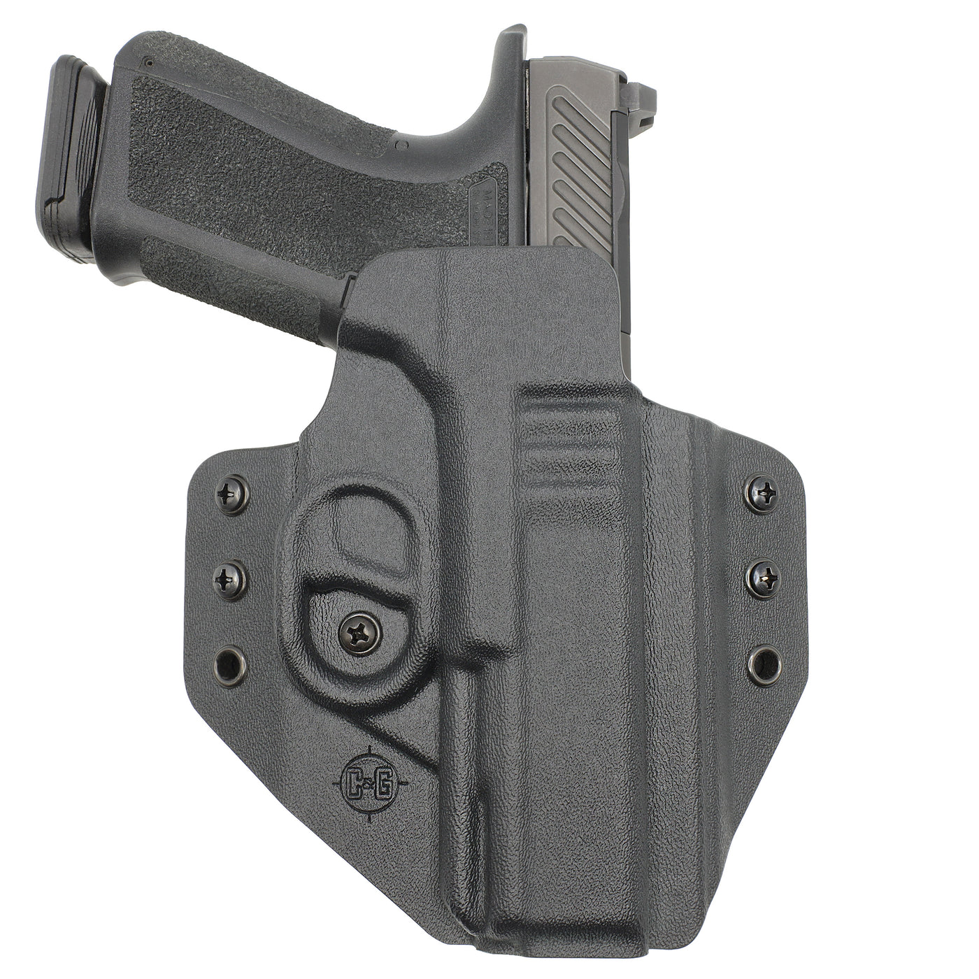 C&G Holsters Quickship OWB Covert Shadow Systems DR920 holstered
