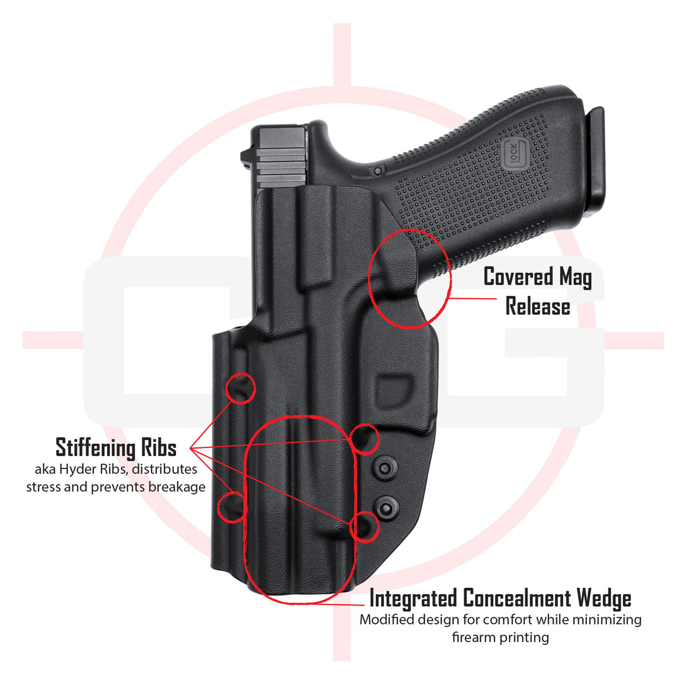 SIG P320c/M18/XCarry | IWB COVERT/ALPHA Kydex Holster | QUICKSHIP | C&G Holsters