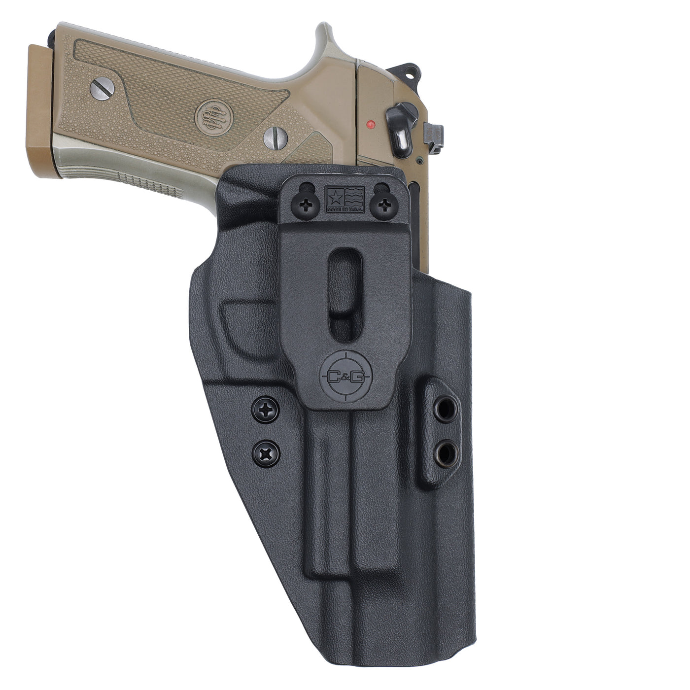 IWB Holster Right Hand Front View with Gun