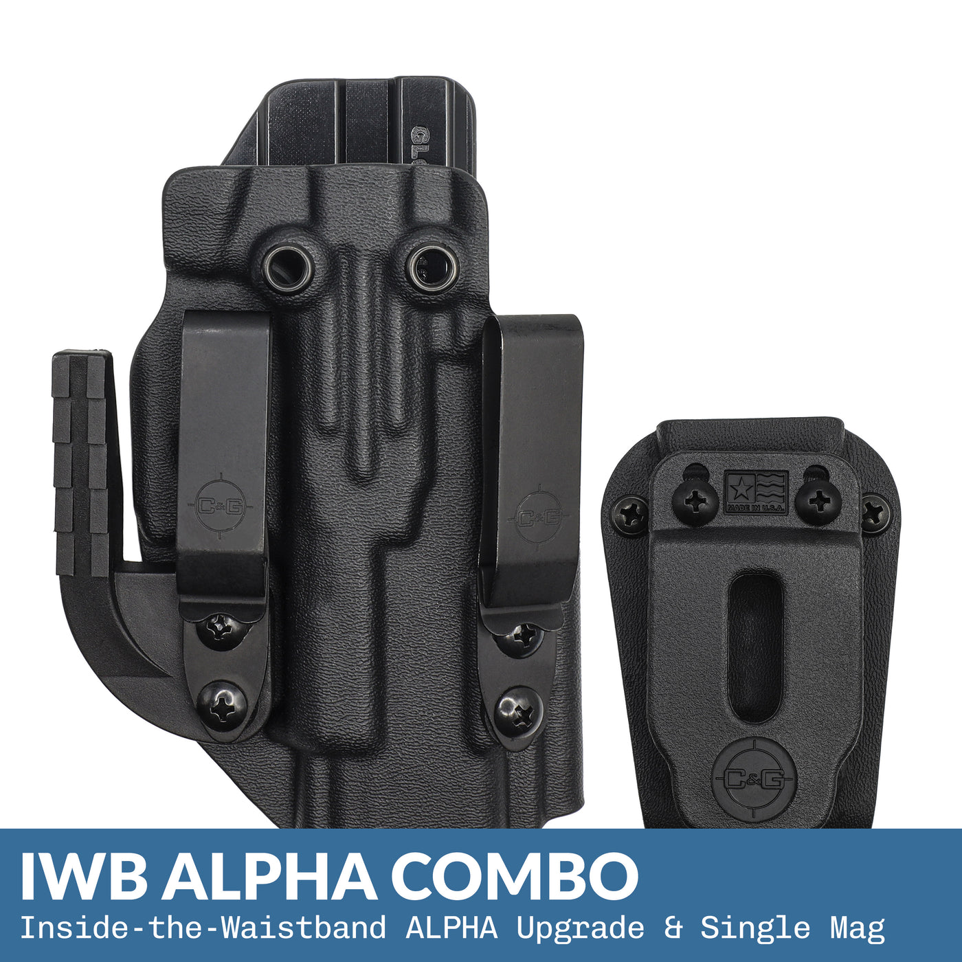 IWB ALPHA Kydex Holster & Magazine Holder | CUSTOM | C&G Holsters
