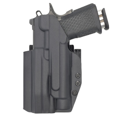 C&G Holsters custom ALPHA UPGRADE IWB Tactical 1911 DS Prodigy TLR1 in holstered position back view