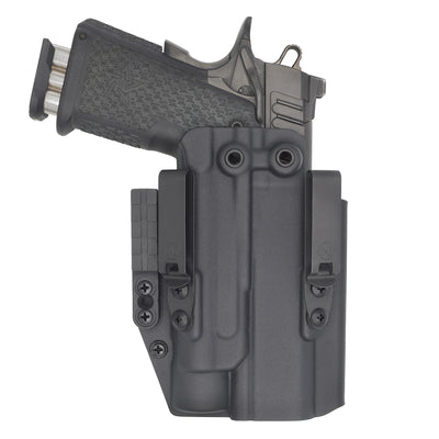 C&G holsters Quickship IWB ALPHA UPGRADE tactical 1911/2011 Streamlight TLR-1 in holstered position