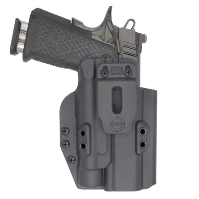 C&G holsters Quickship IWB tactical 1911 DS Prodigy Streamlight TLR-1 in holstered position