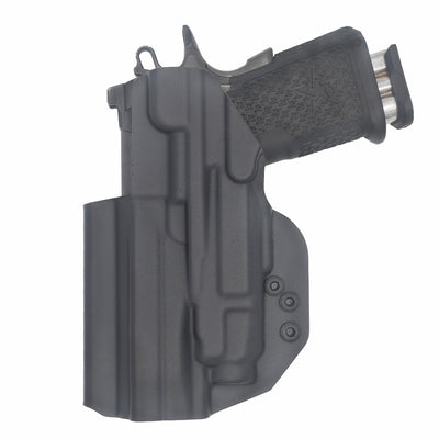 C&G Holsters custom IWB Tactical 2011 Streamlight TLR7/a in holstered position back view
