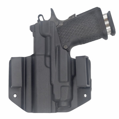 C&G Holsters Quickship OWB Tactical 1911 DS Prodigy Streamlight TLR7/a in holstered position back view