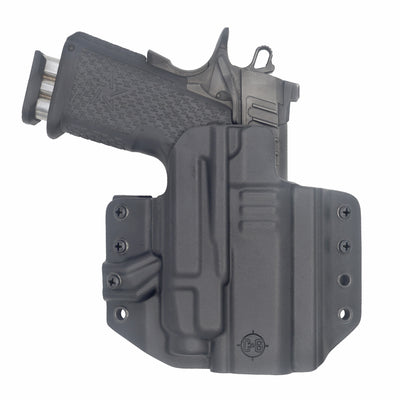 C&G Holsters Quickship OWB Tactical 1911 Streamlight TLR7/a in holstered position