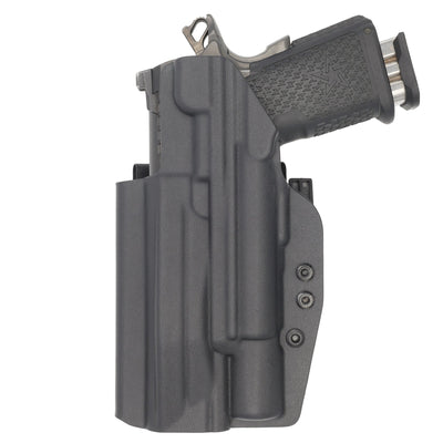 C&G Holsters custom IWB ALPHA UPGRADE Tactical 1911 DS Prodigy Surefire X300 in holstered position back view