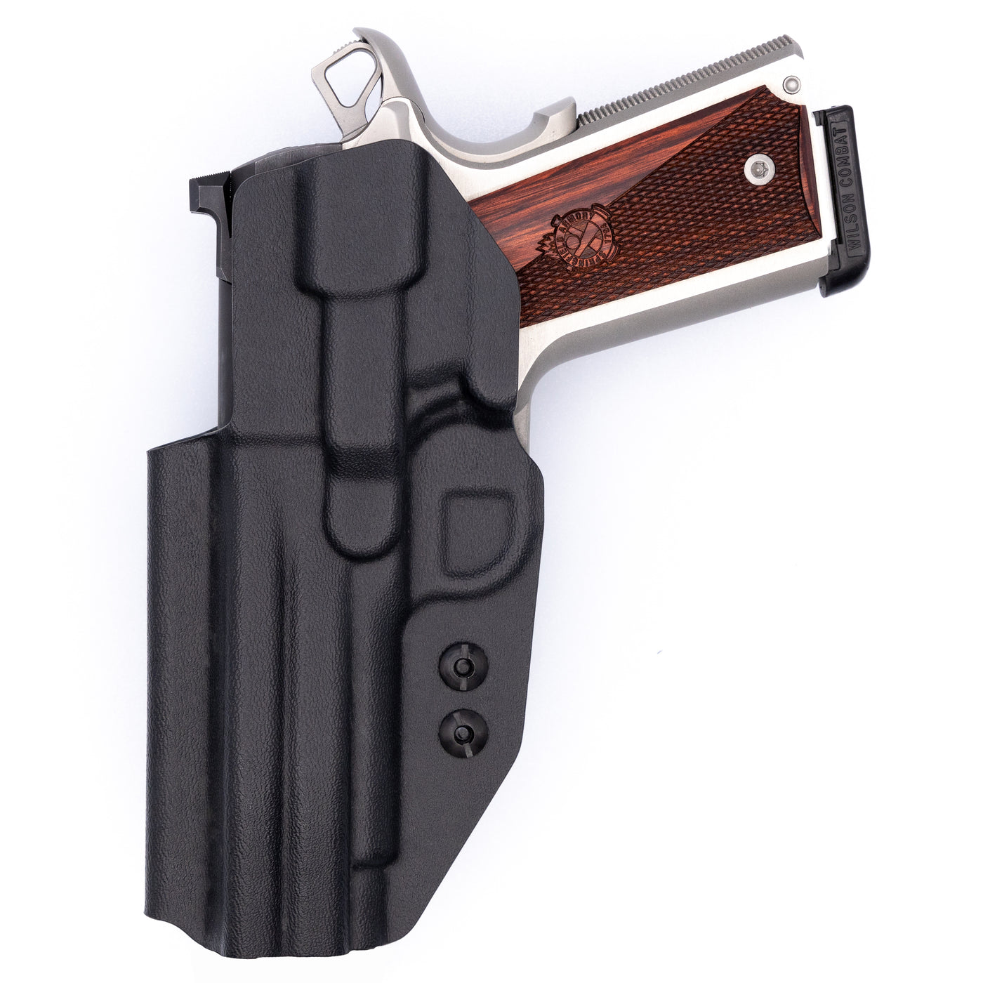 Shown is a custom C&G Holster Covert series inside the waistband holster for a Ruger SR1911.