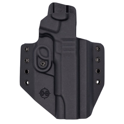 This is the C&G Holsters custom Covert outside the waistband Kydex holster for 1911 in black