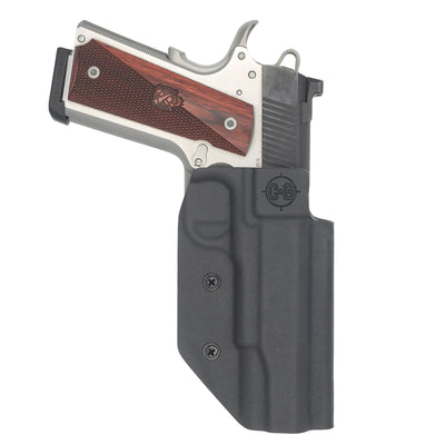 C&G Holsters custom Competition Holster that is IDPA, USPSA & 3-GUN legal for 1911 front with gun