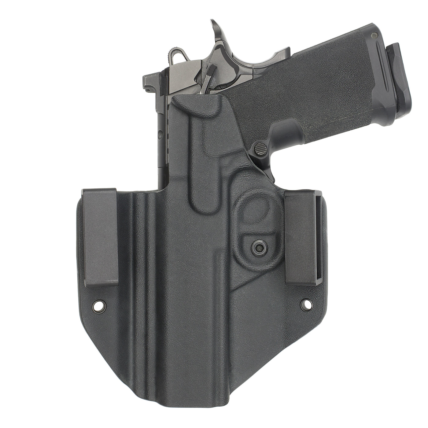C&G Holsters custom OWB Springfield 1911 DS Prodigy holstered back view