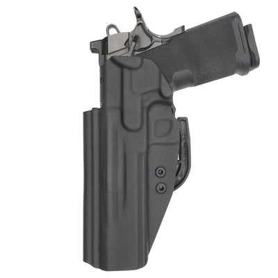 C&G Holsters Quickship IWB ALPHA UPGRADE Springfield 1911 DS Prodigy 5" holstered back view