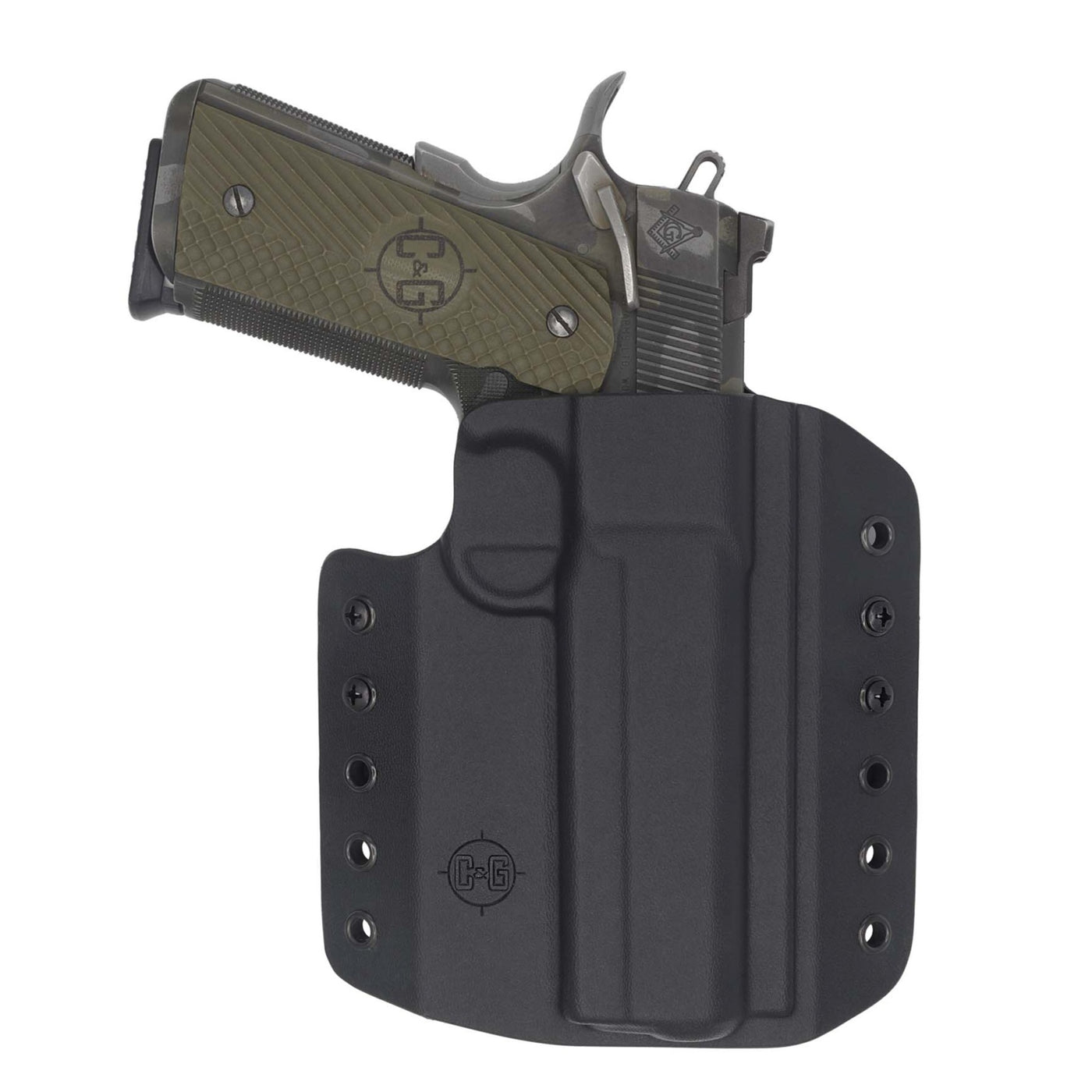 C&G Holsters OWB Outside the waistband Holster for the 1911 5" Railed