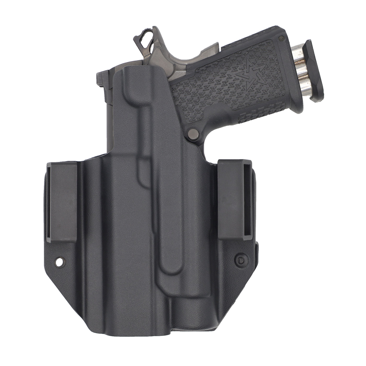 C&G Holsters Quickship OWB tactical 1911/2011 Streamlight TLR-1 in holstered position back view