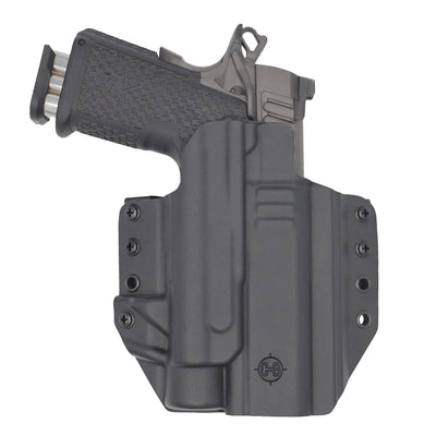 C&G Holsters custom OWB tactical 1911 DS Prodigy TLR1 in holstered position
