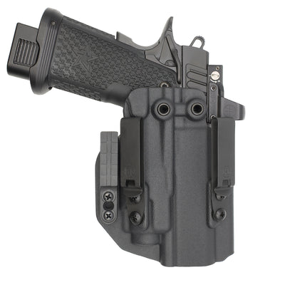 C&G Holsters quickship IWB ALPHA UPGRADE Tactical 1911 streamlight TLR8 holstered