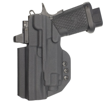 C&G Holsters Quickship IWB Tactical 1911 DS Prodigy streamlight TLR8 holstered back view