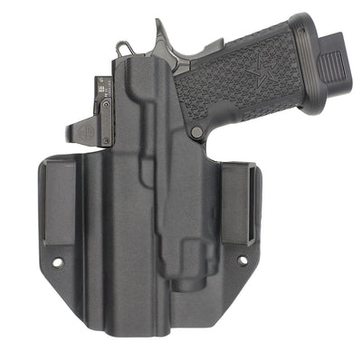 C&G Holsters Quickship OWB Tactical 1911 DS Prodigy Streamlight TLR8 holstered back view