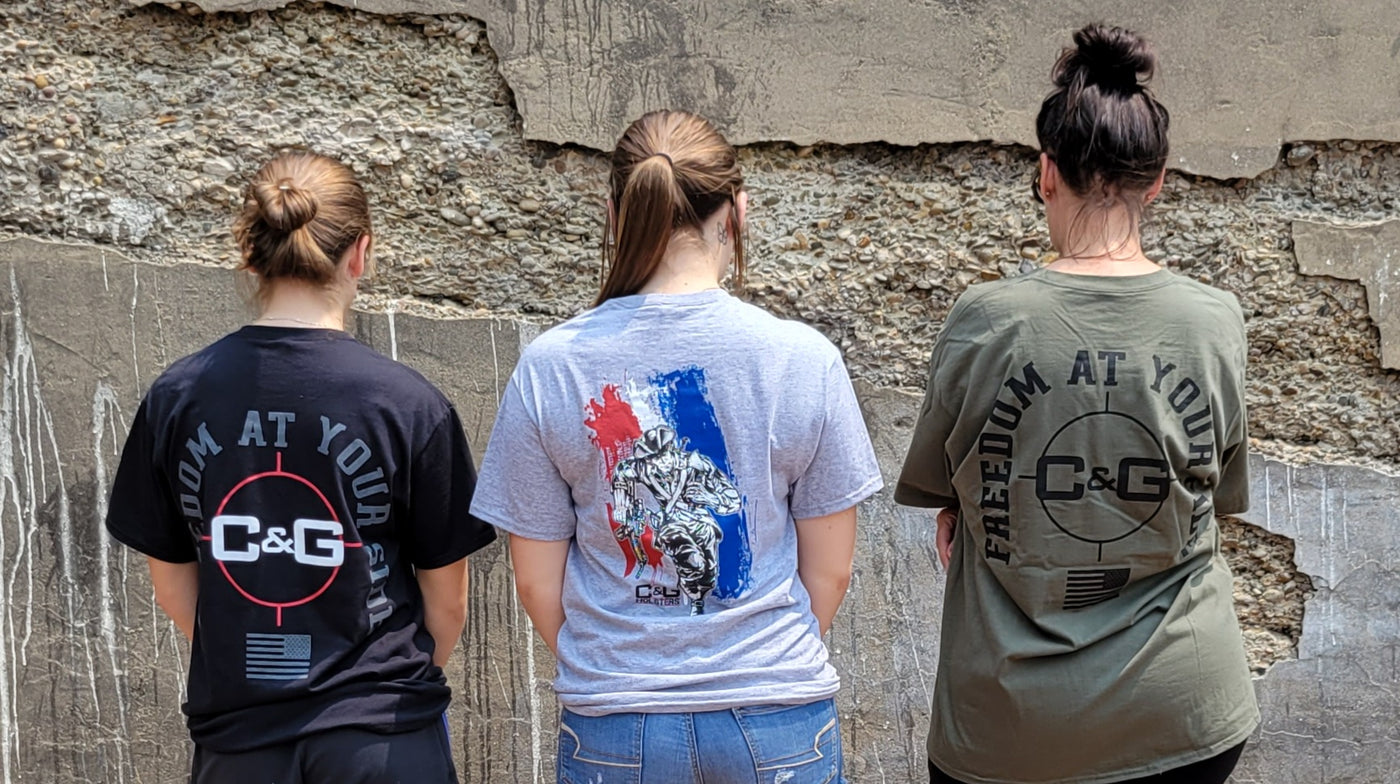 T-Shirt „Freedom at your Side“ | Bekleidung | C&amp;G Holsters 