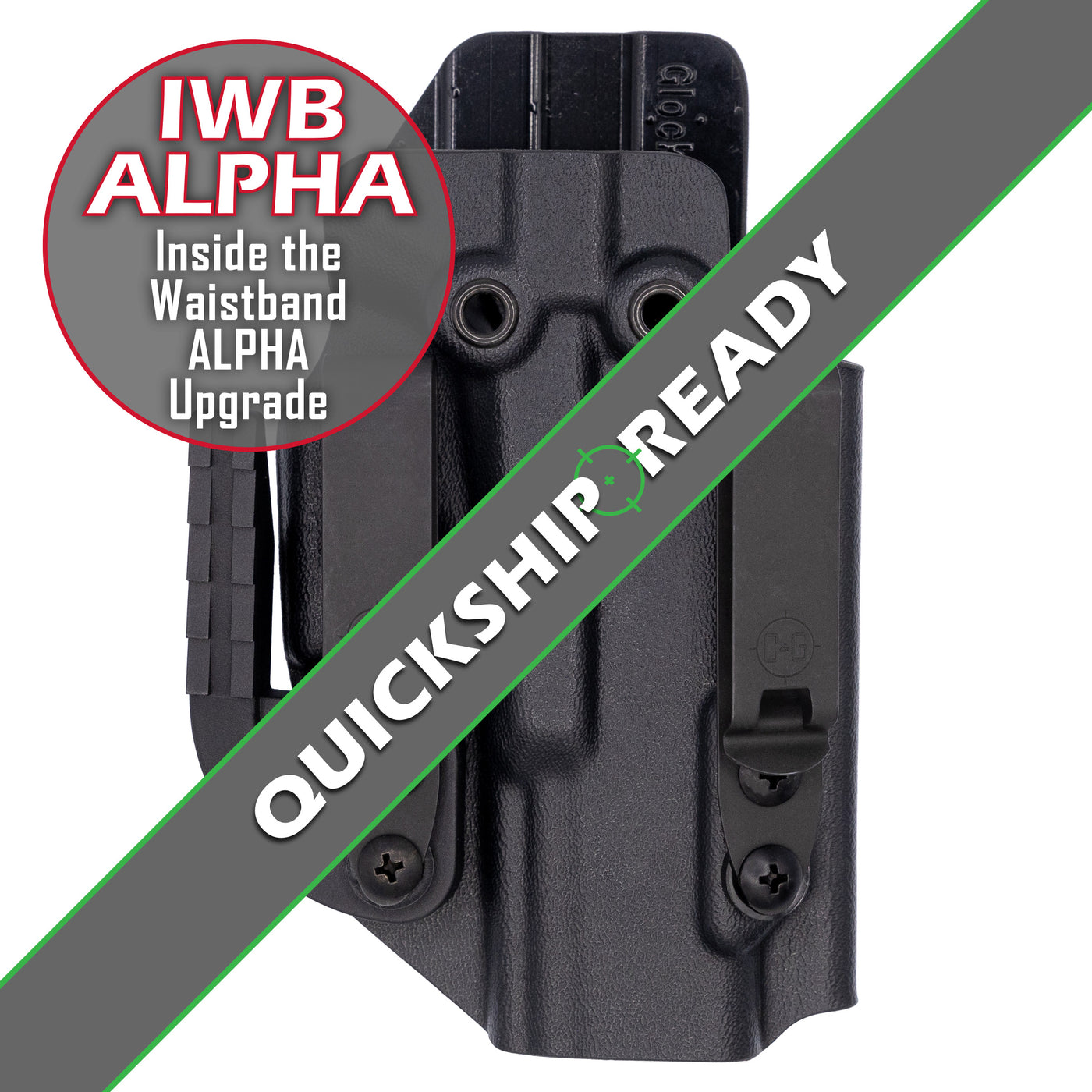 This is the quickship C&G Holsters Inside the waistband Covert ALPHA Upgrade series holster