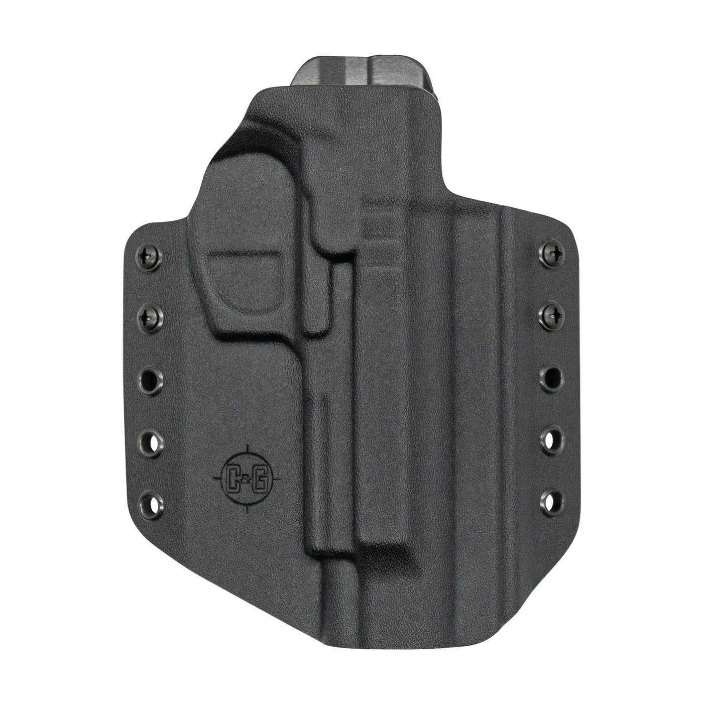 This is the C&G Holsters Covert series OWB (Outside the waistband) holster for the Beretta M9A1 M9A3 and Vertec in right hand and black.