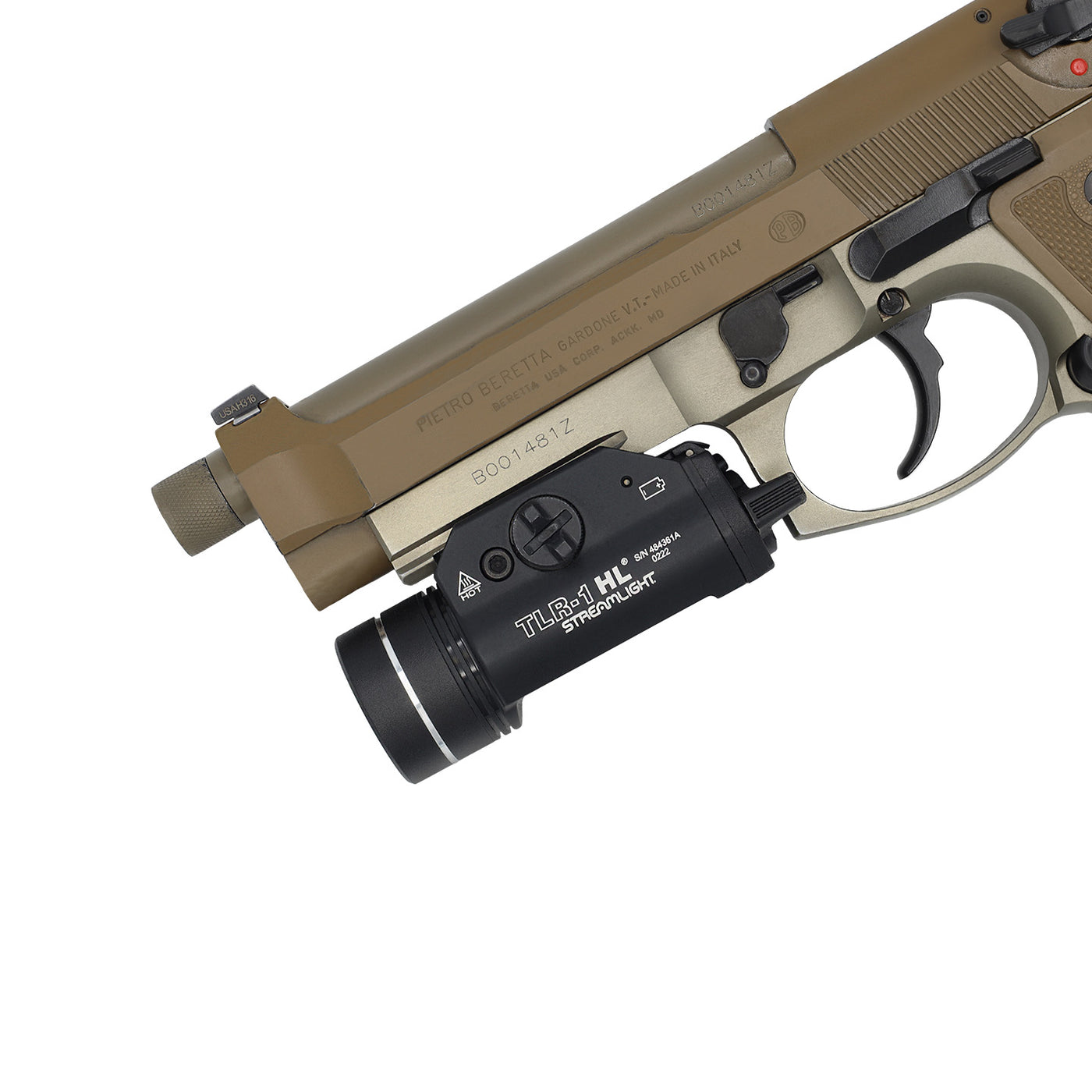 Beretta M9A3/M9A4/92G/92X TLR1/HL IWB Tactical Kydex Holster - Quickship