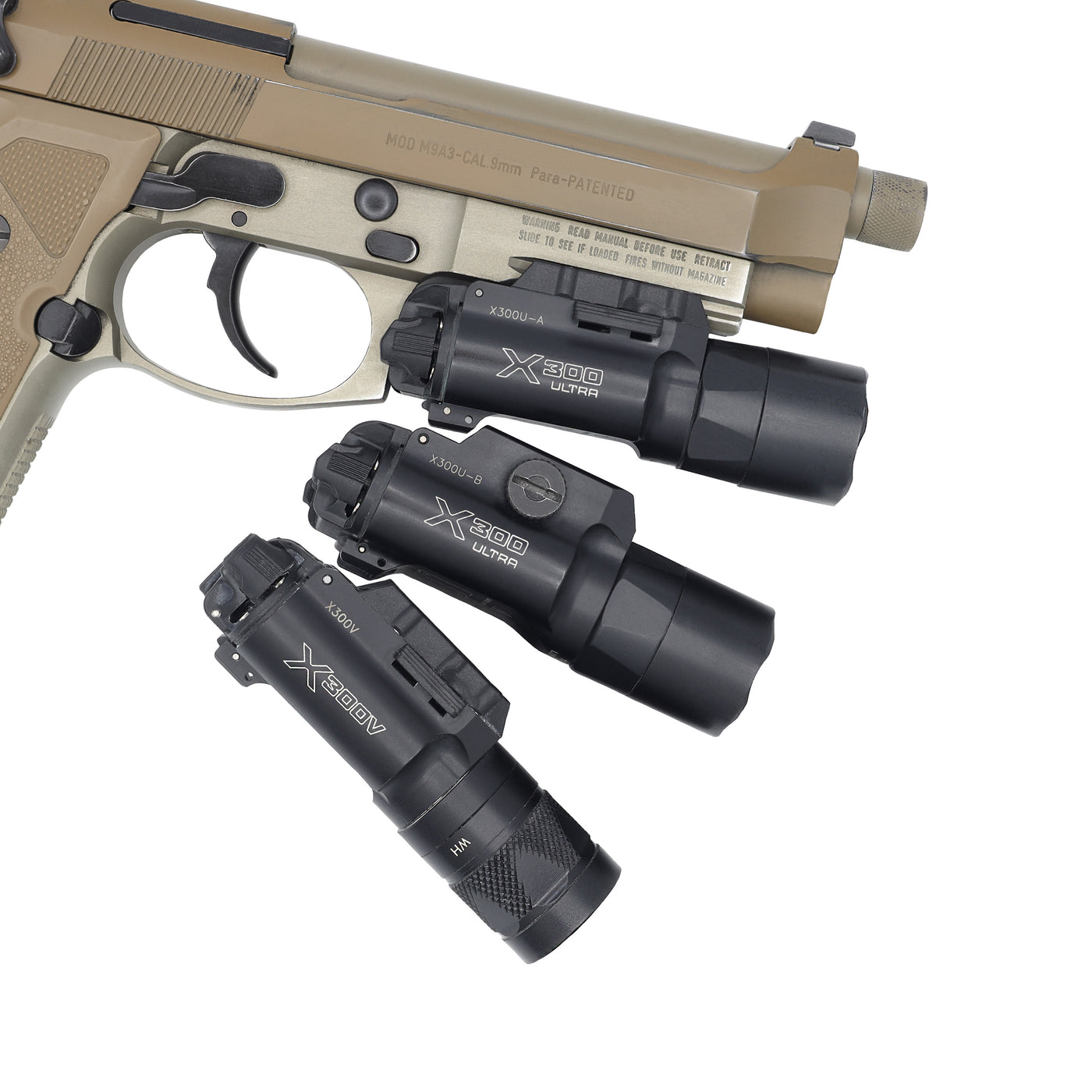 Beretta 92FS/96/M9A3/M9A4 X300U | OWB TACTICAL Kydex Holster | CUSTOM | C&G Holsters
