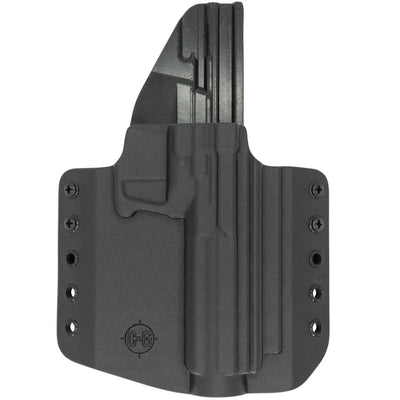 This is the C&G Holsters Kel-tec CP33 outside the waistband holster in right hand and black. 