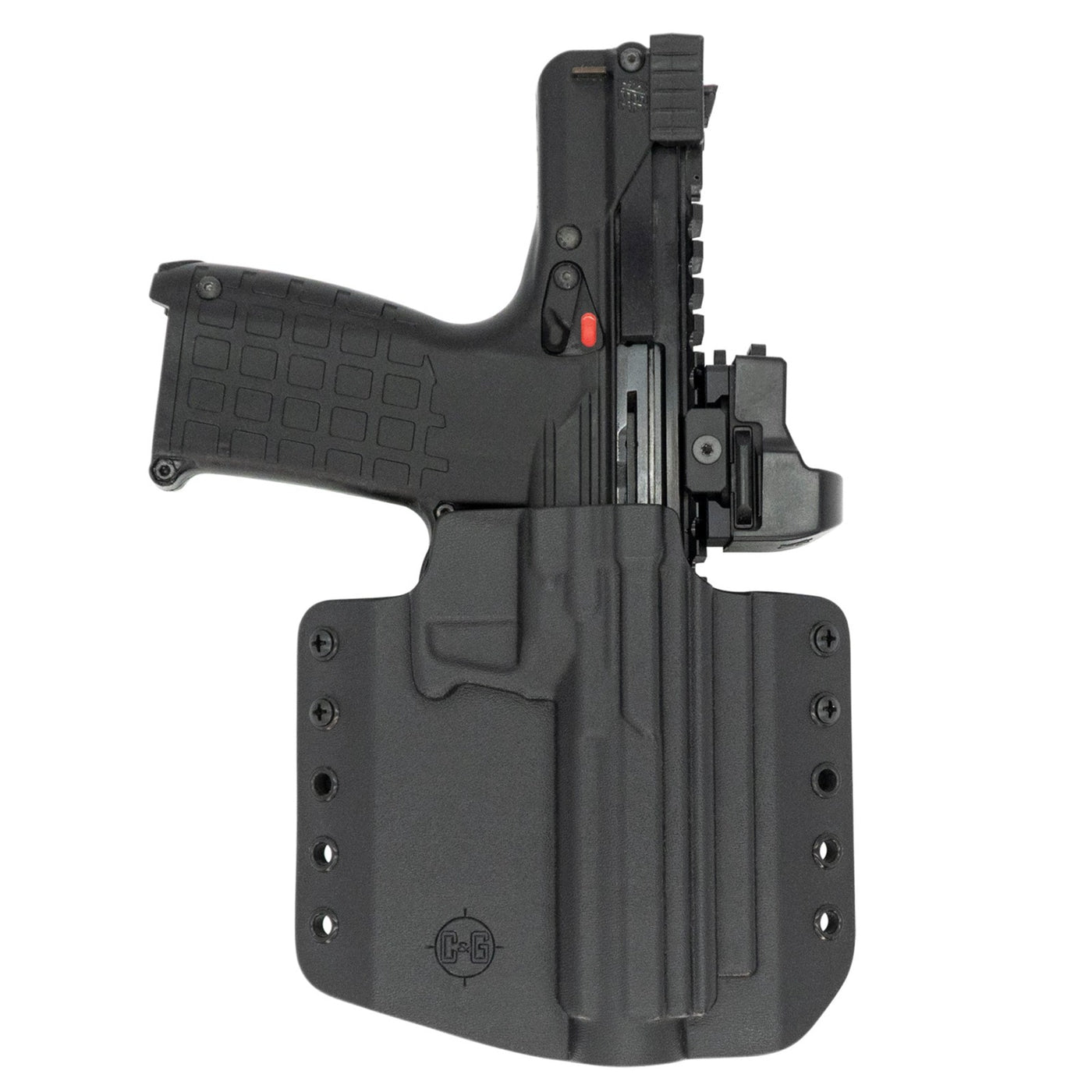 The custom C&G Holsters Outside the waistband for the Kel-Tec CP33