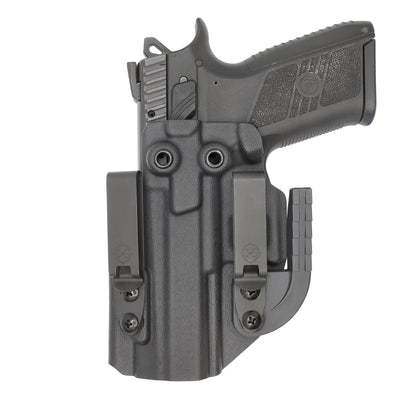 C&G Holsters Quickship IWB ALPHA UPGRADE Covert CZ P07 in holstered position LEFT HAND