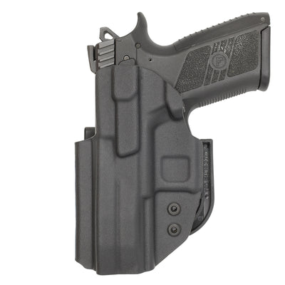 C&G Holsters Quickship IWB ALPHA UPGRADE Covert CZ P07 in holstered position back view