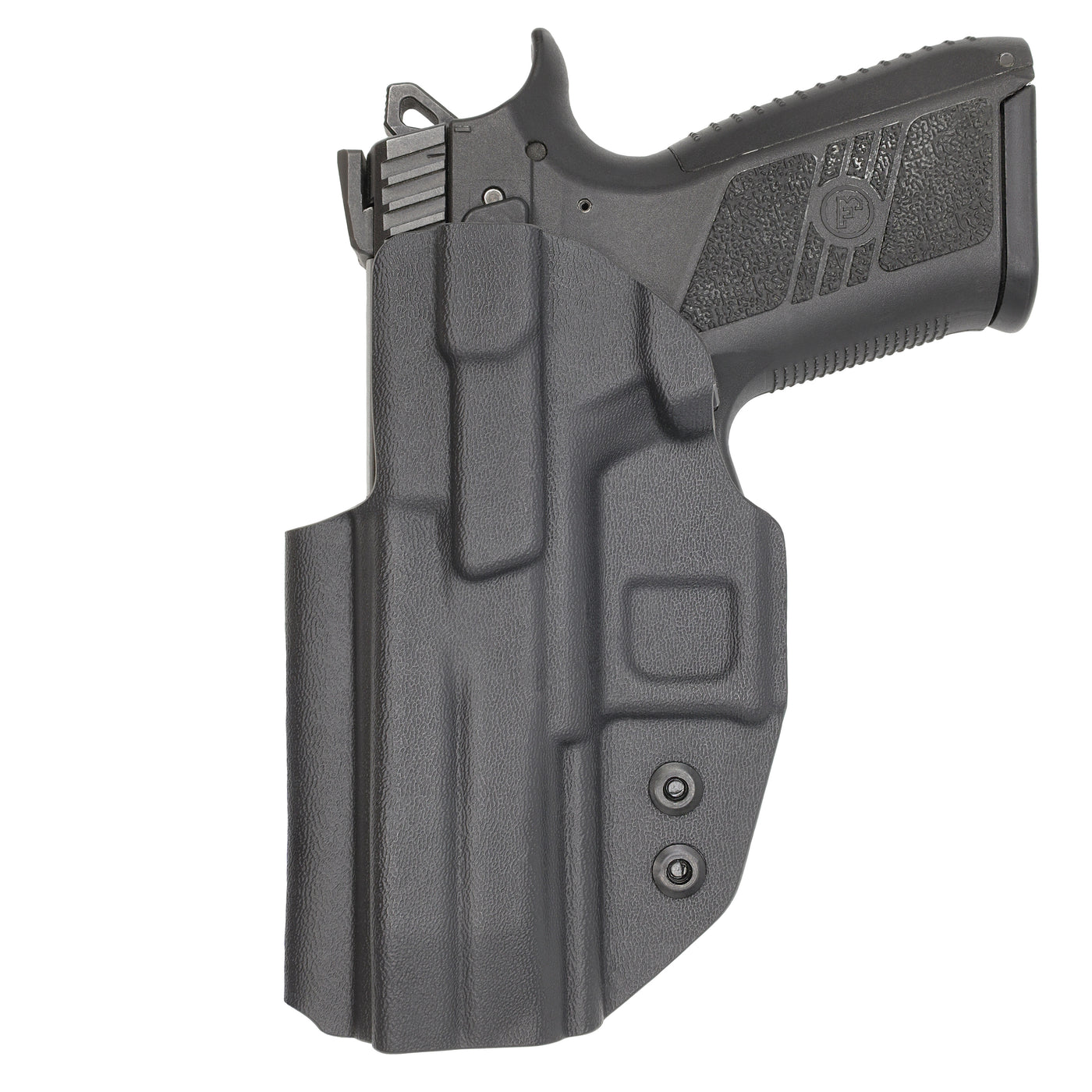 C&G Holsters custom IWB Covert CZ P07 in holstered position back view