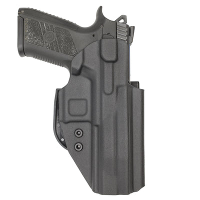C&G Holsters custom IWB ALPHA UPGRADE Covert CZ P09 in holstered position LEFT HAND back view