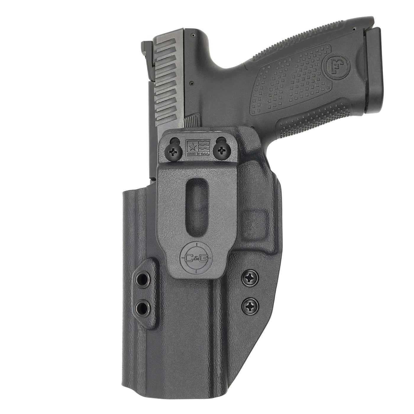 C&G Holsters Quickship IWB Covert CZ P10F LEFT HAND holstered