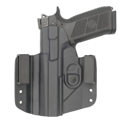 C&G Holsters Custom OWB covert CZ P07 in holstered position back view