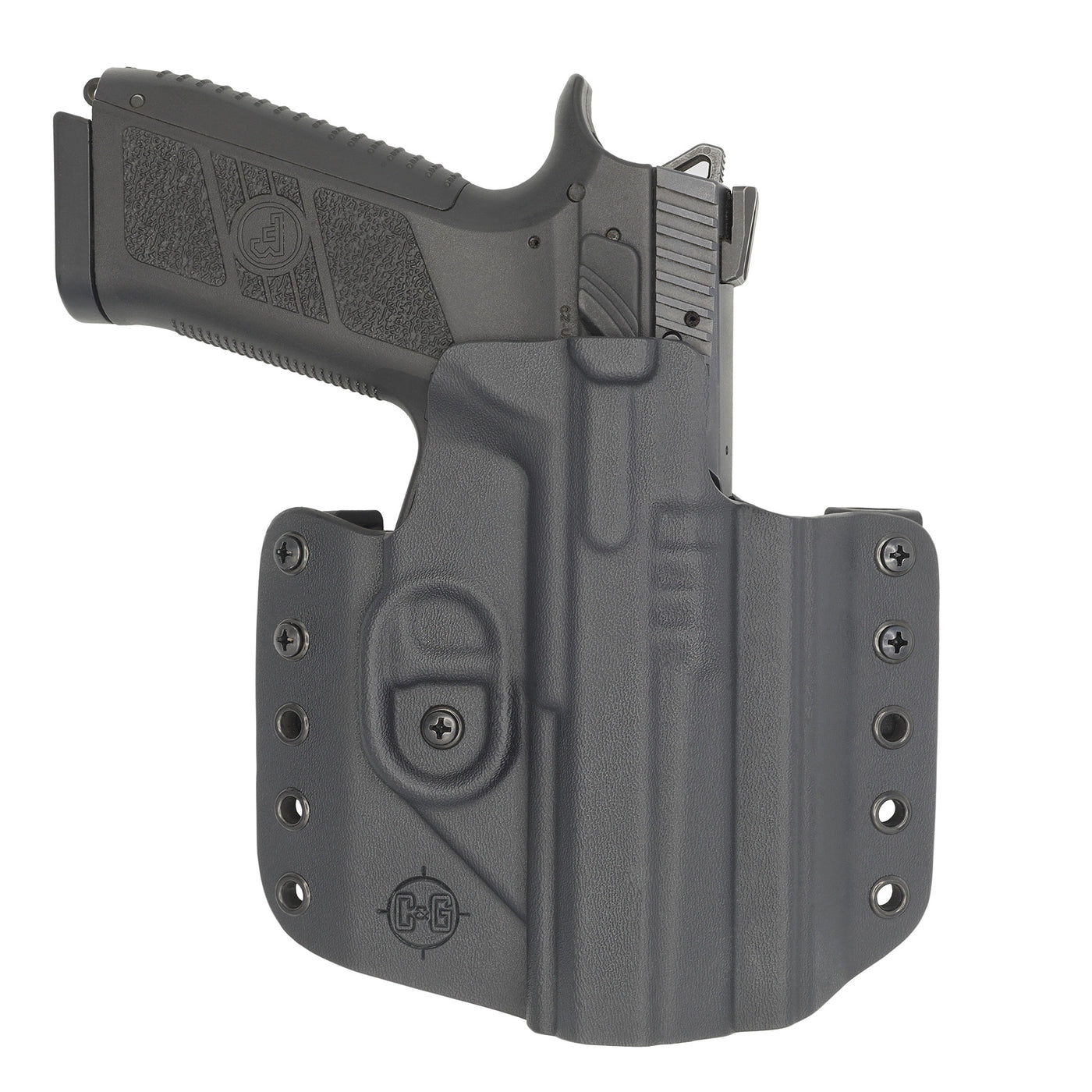C&G Holsters Quickship OWB covert CZ P07 in holstered position
