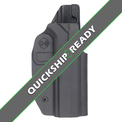 Shown is a quickship C&G Holsters Competition Holster that is IDPA, USPSA & 3-GUN legal for the CZ Shadow 2.