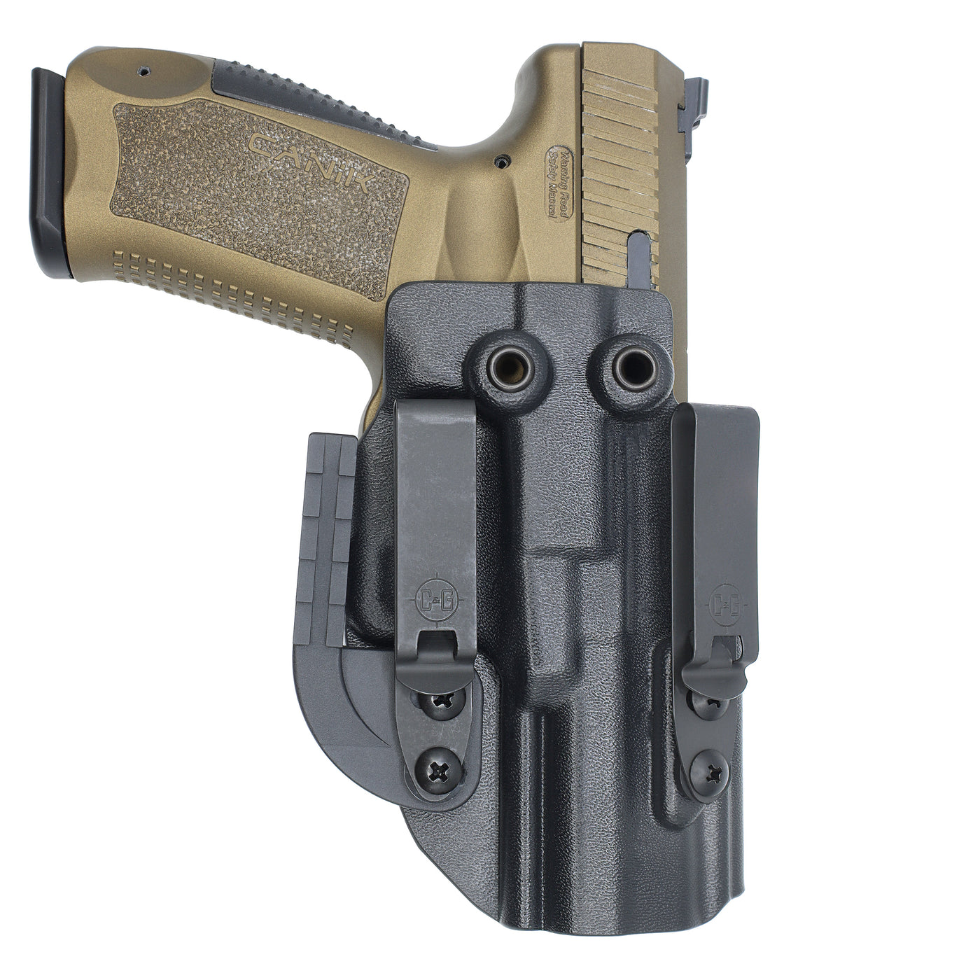 C&G Holsters custom IWB ALPHA UPGRADE Covert Canik 4.1" holstered